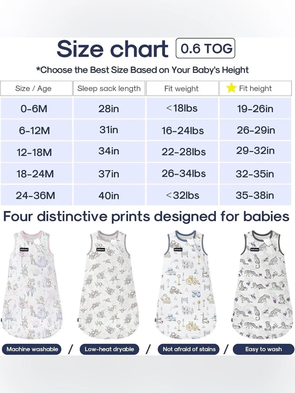 🆕 Domiamia TigerPrint Sleep Sack XL, 24-36 Months? *Read*
